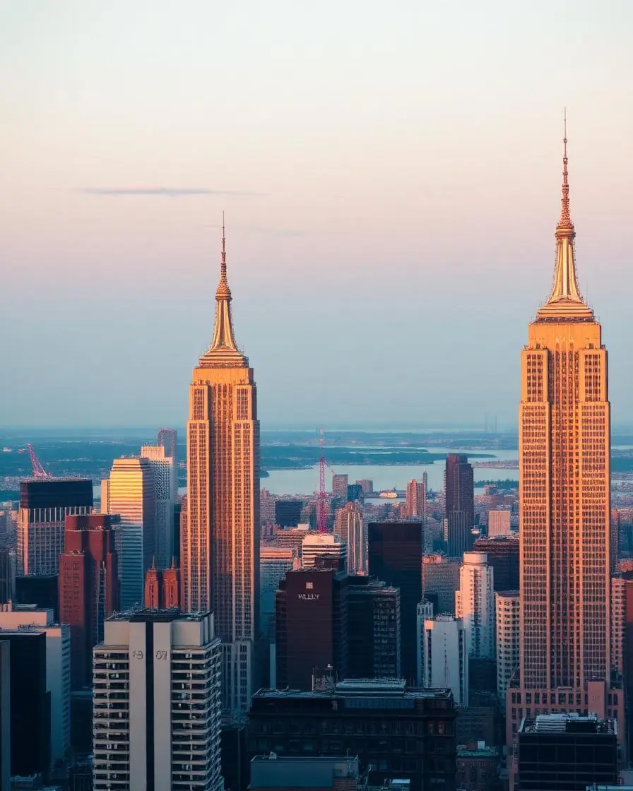 Landmark view of New York