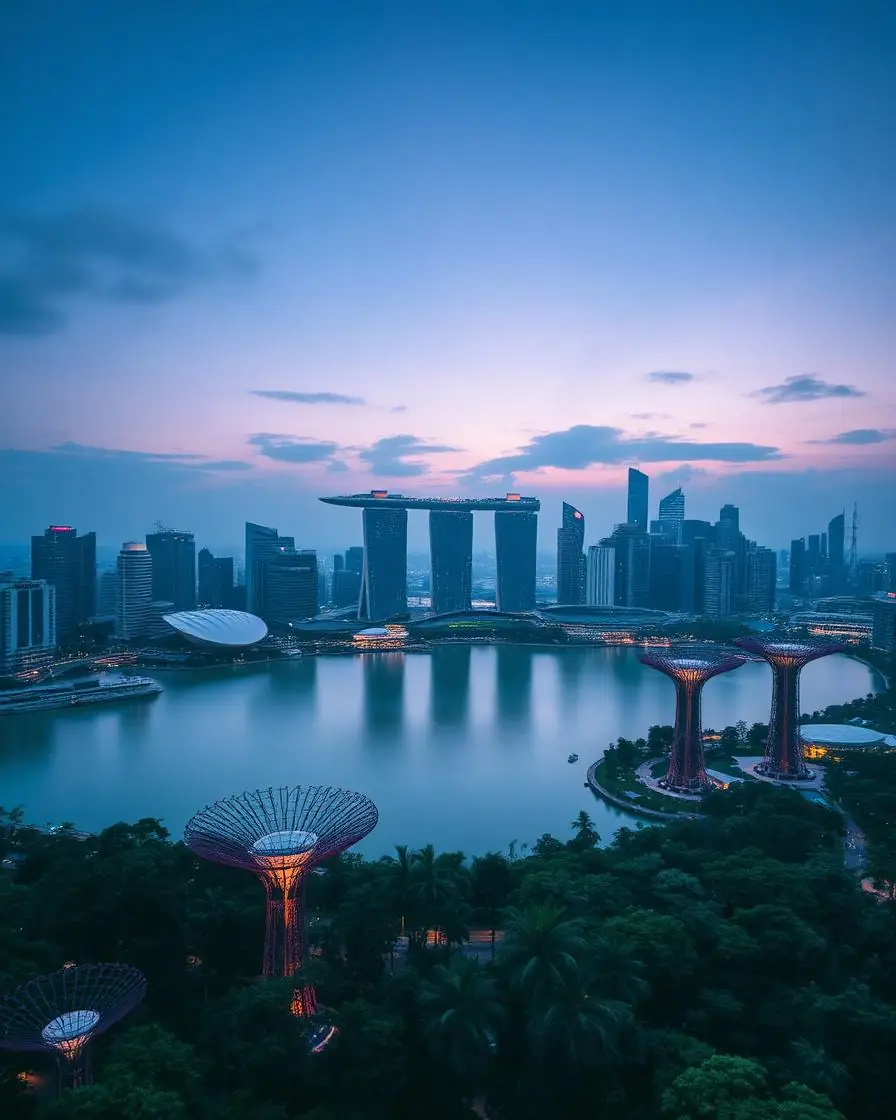 Landmark view of Singapore