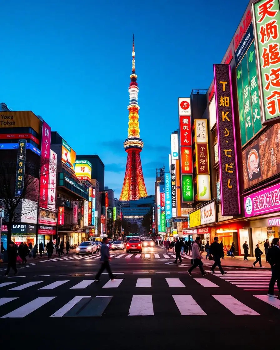 Landmark view of Tokyo
